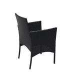 4 PC Rattan Patio Furniture Set