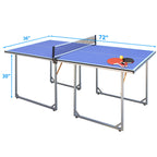 6ft Mid-Size Table Tennis Table