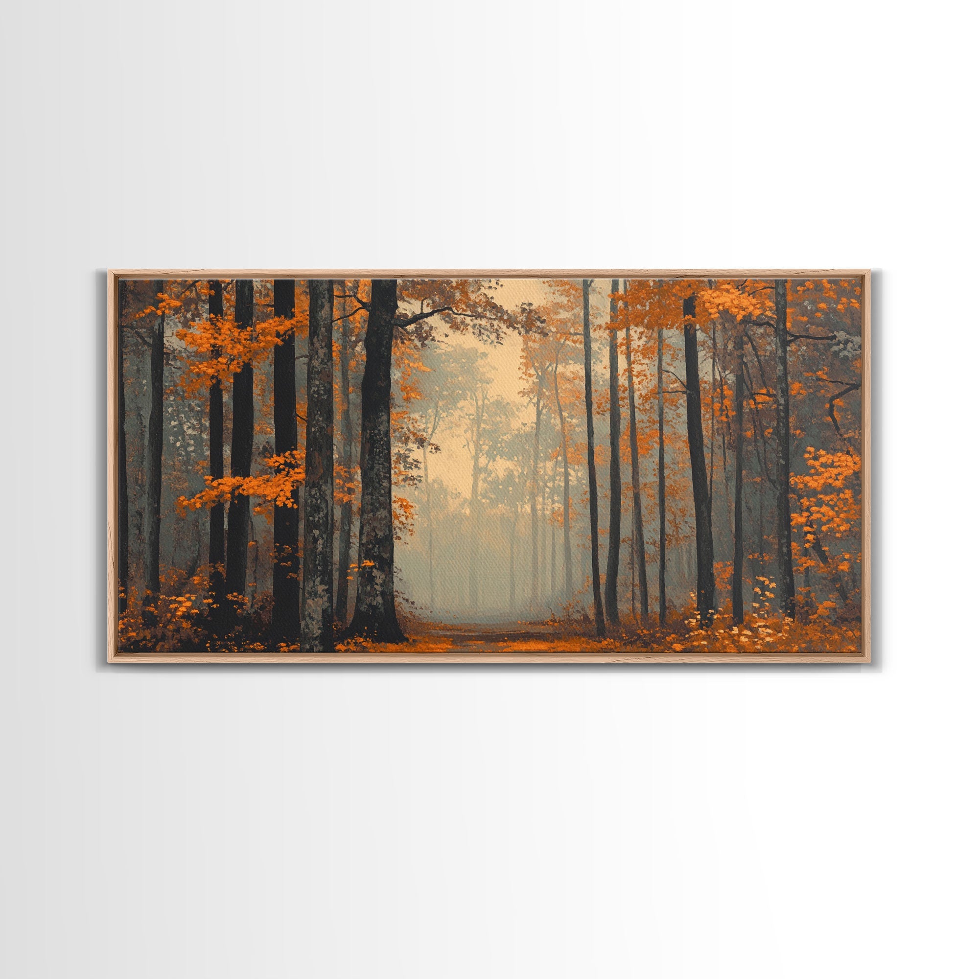 Country Cottage Framed Canvas