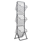 3-Tier Fruit Basket Stand with Adjustable Heights