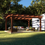 Alora Premium Outdoor All-Season Backyard Patio Cedar Wood Gazebo Pergola