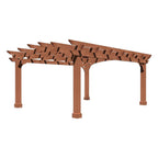Alora Premium Outdoor All-Season Backyard Patio Cedar Wood Gazebo Pergola