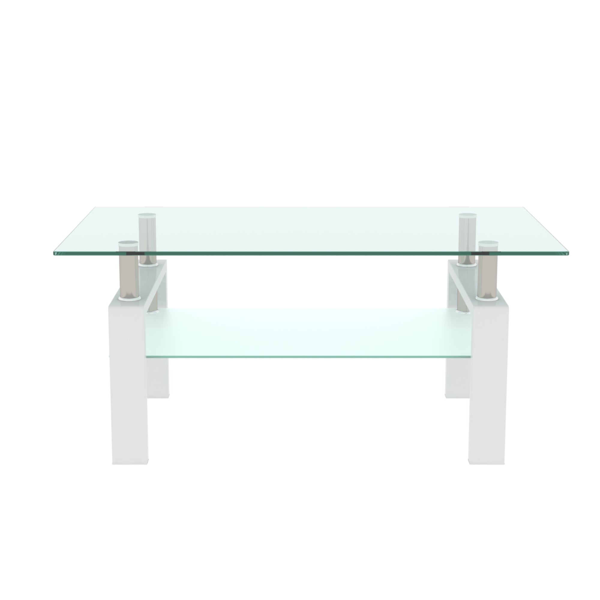 White Coffee Table Modern Side Center Tables