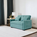 3 In 1 Convertible Sleeper Sofa Bed With Reclining Backrest