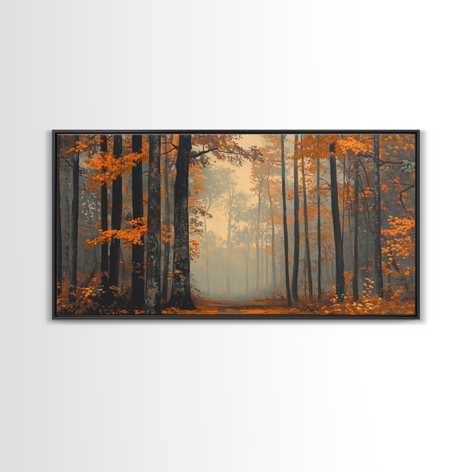 Country Cottage Framed Canvas