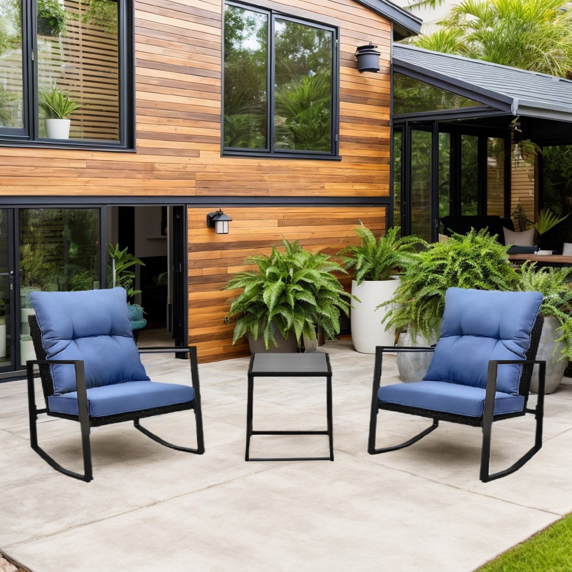 3 Pieces Patio Bistro Set