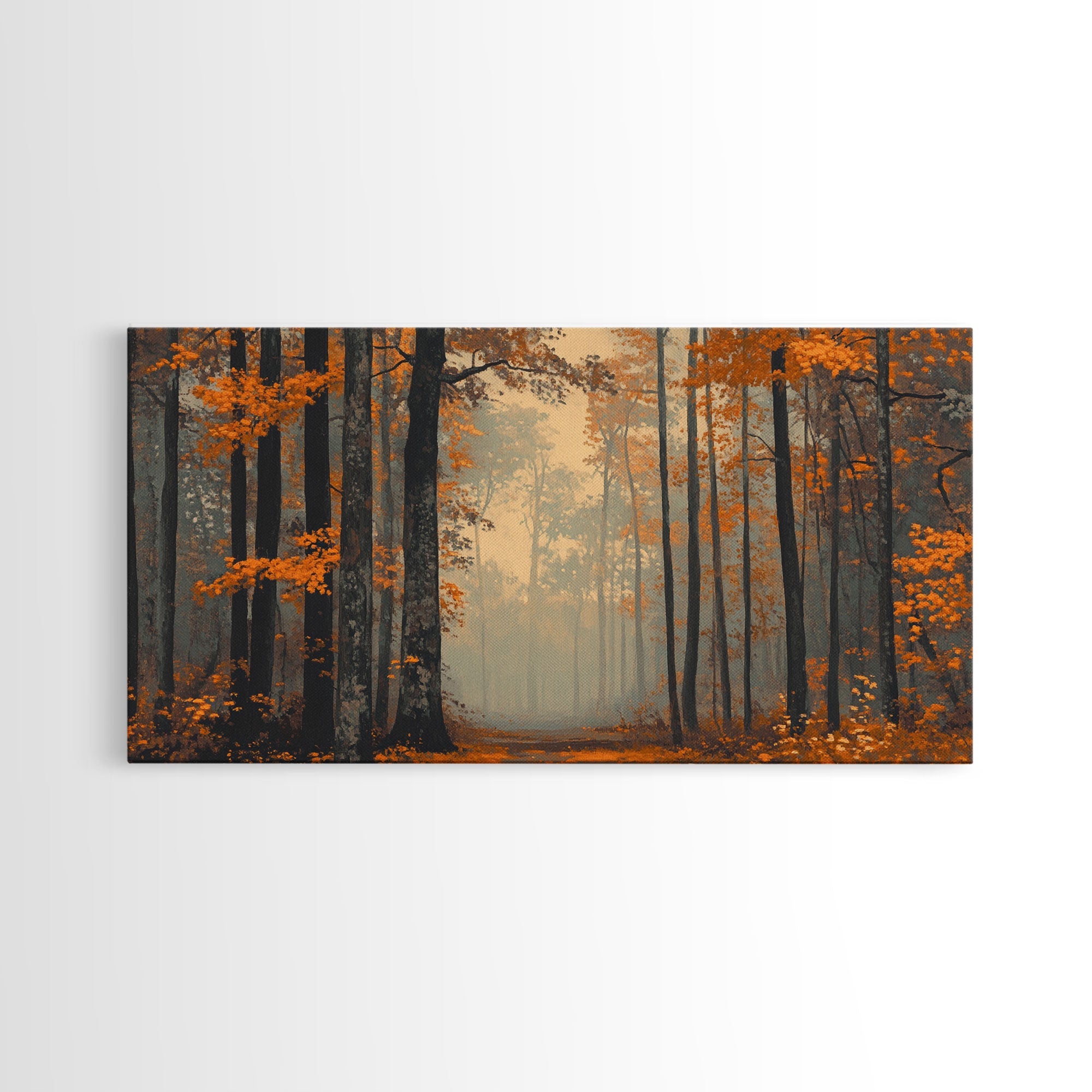 Country Cottage Framed Canvas
