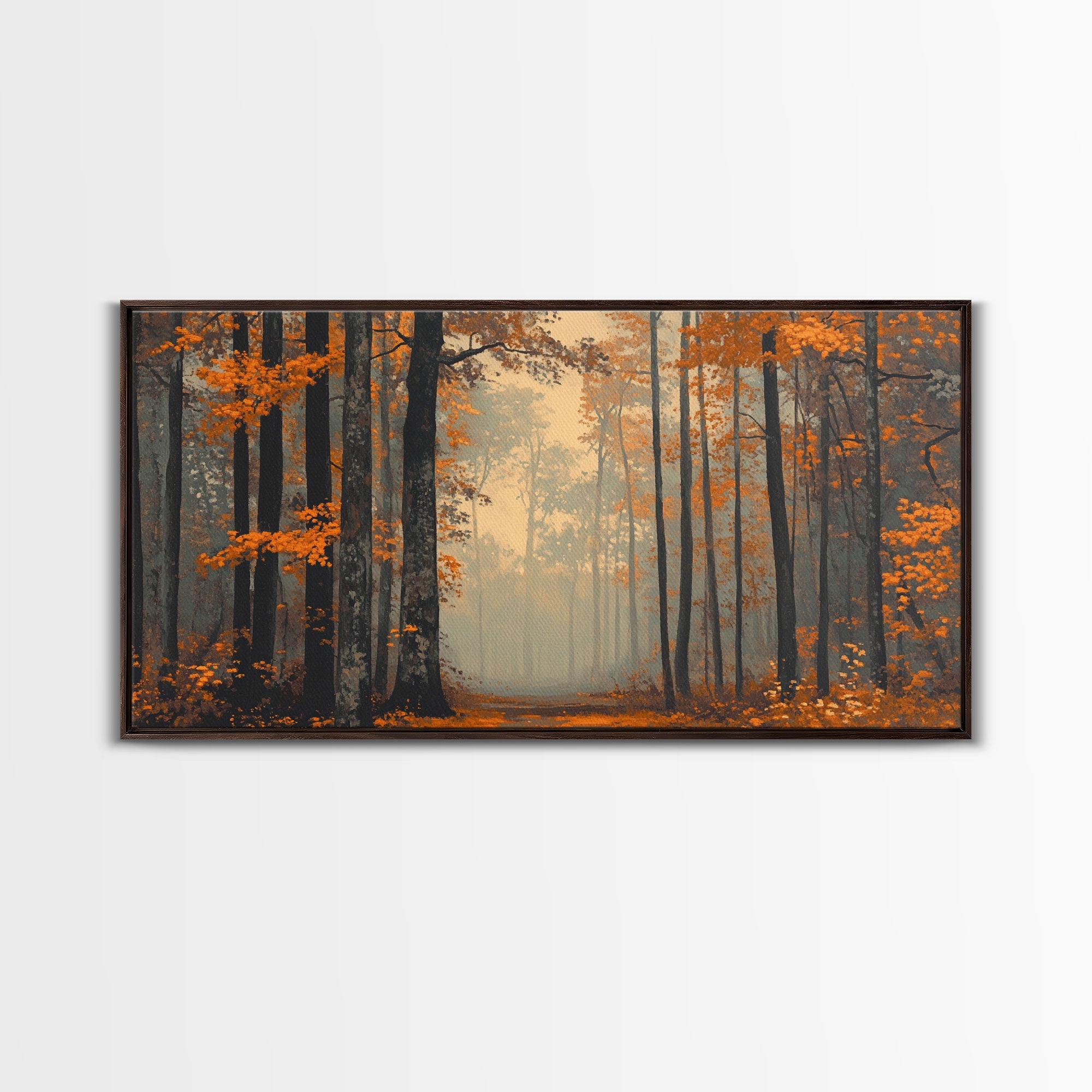 Country Cottage Framed Canvas