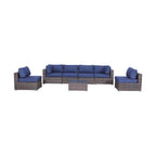 Outdoor Wicker Seating Group With Cushions