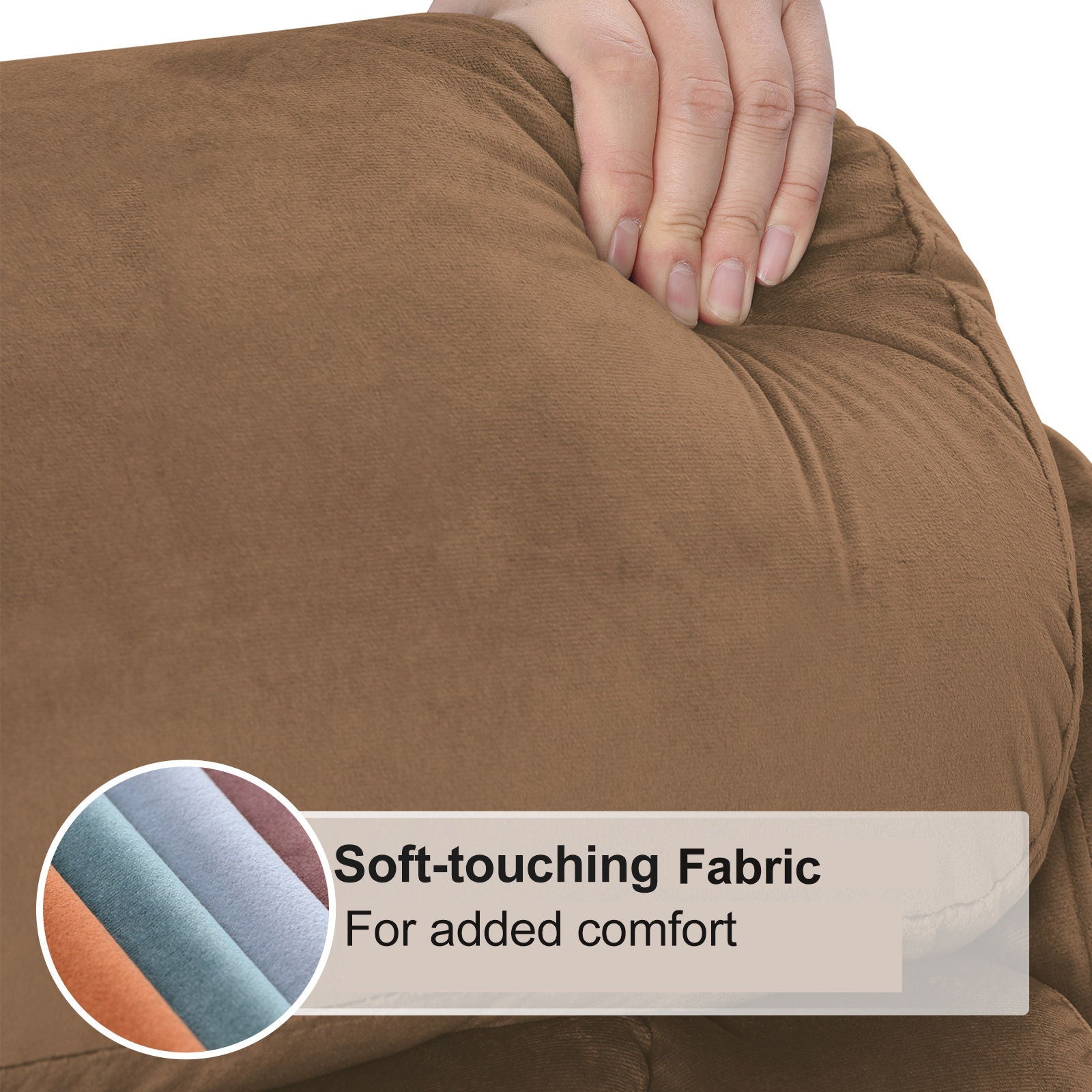 Lift Chair Power Remote Control Recliner Anti - Skid Australia Cashmere Fabric- Brown