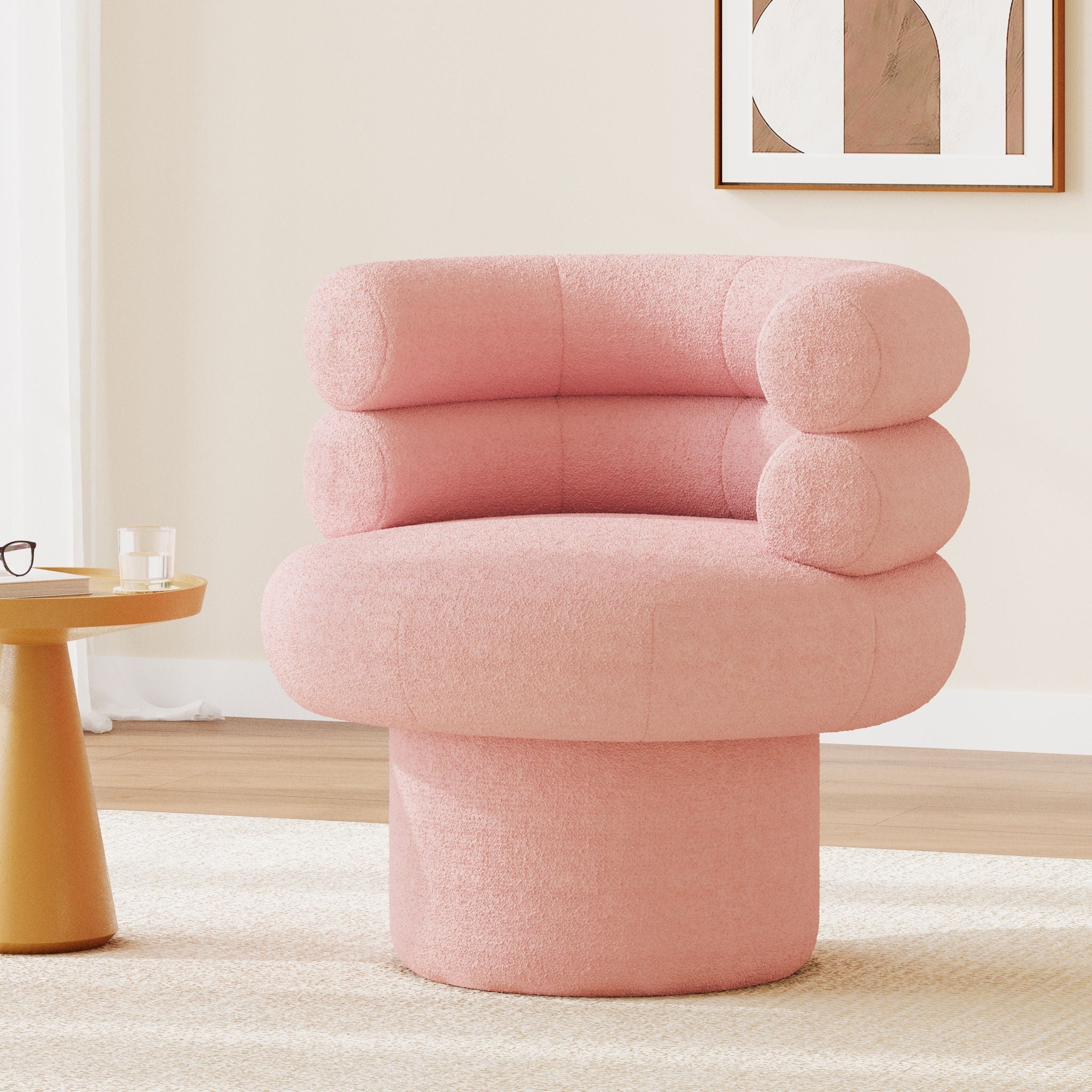 Round Swivel Accent Chair
