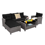4 Pieces Patio Rattan