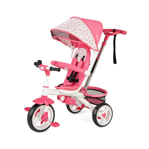 5-in-1 Detachable Baby Stroller Tricycle - Pink