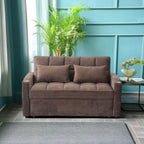 3 In 1 Convertible Sleeper Sofa Bed With Reclining Backrest