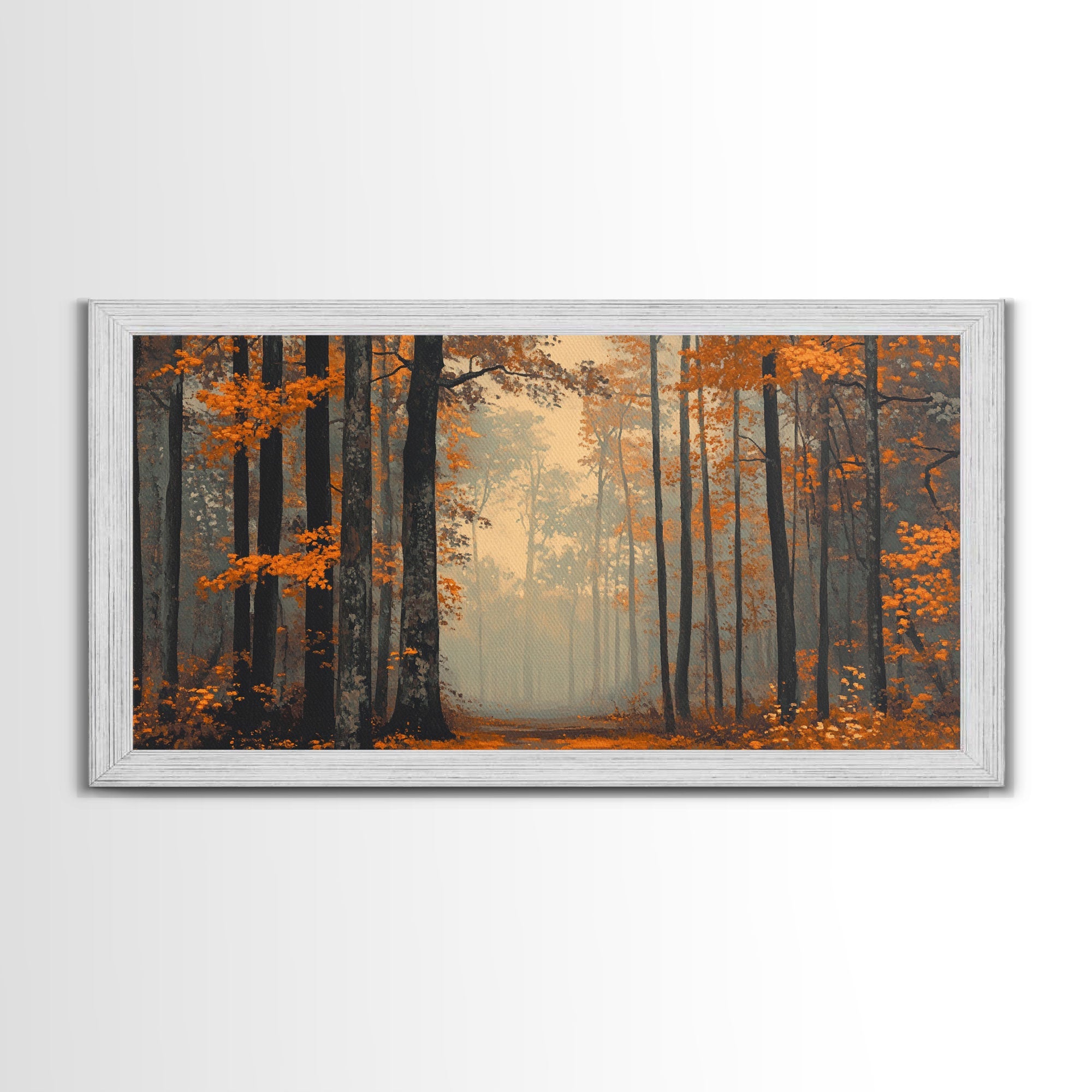 Country Cottage Framed Canvas