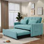 3 In 1 Convertible Sleeper Sofa Bed With Reclining Backrest