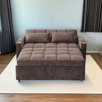 3 In 1 Convertible Sleeper Sofa Bed With Reclining Backrest