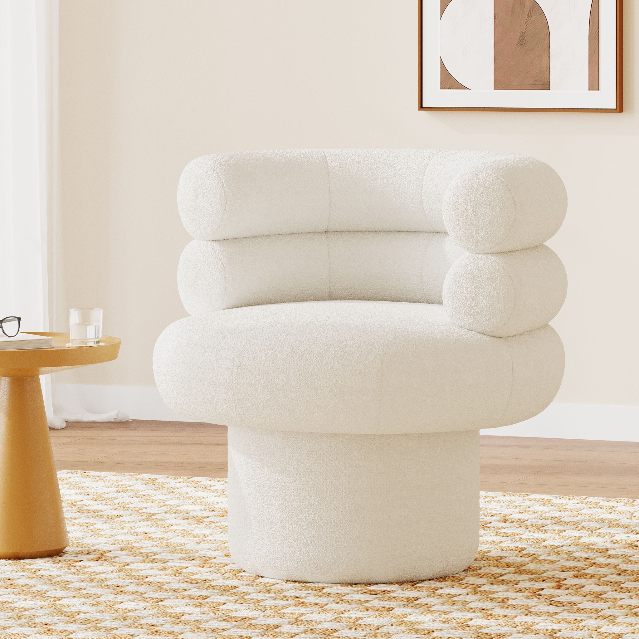 Round Swivel Accent Chair
