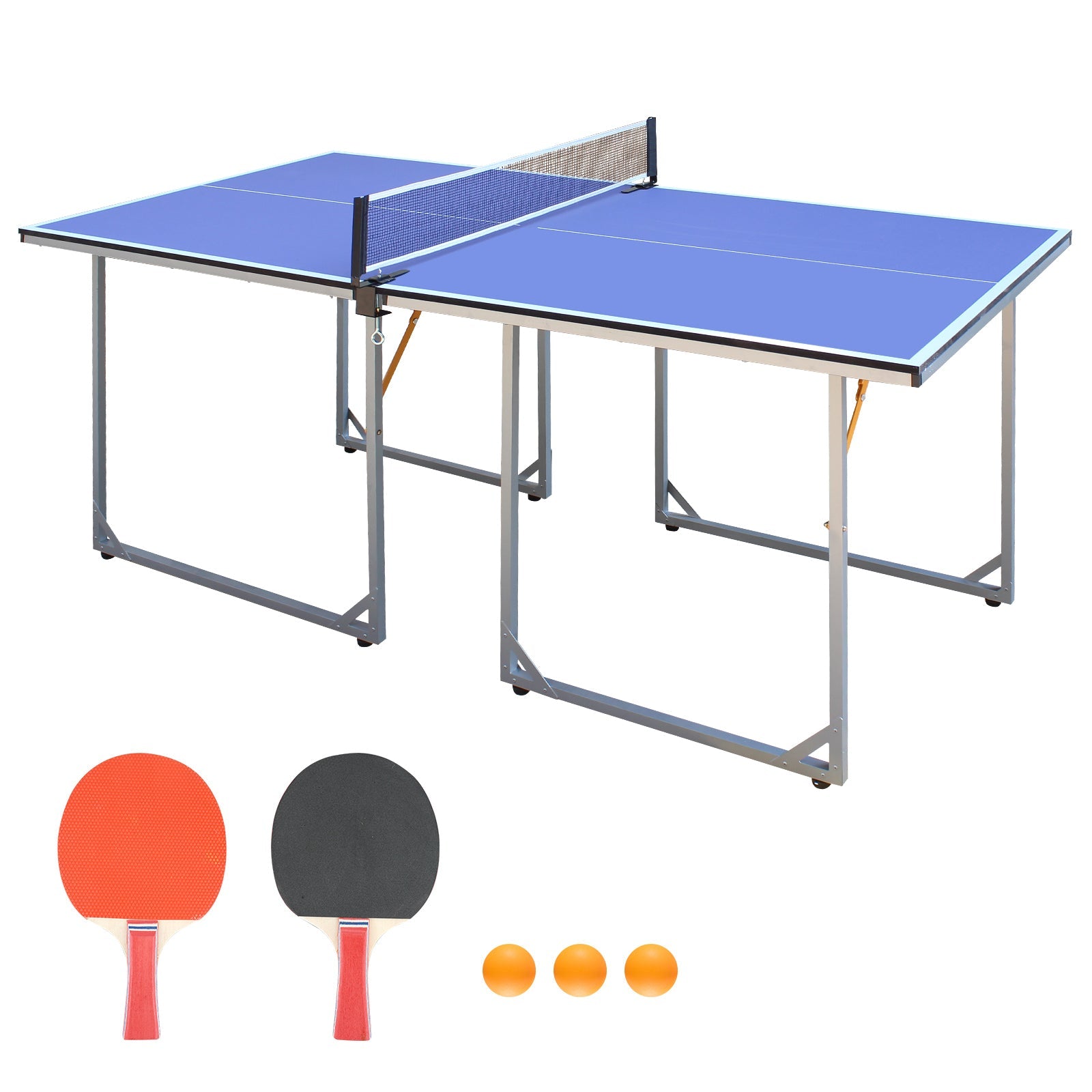 6ft Mid-Size Table Tennis Table