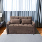 3 In 1 Convertible Sleeper Sofa Bed With Reclining Backrest