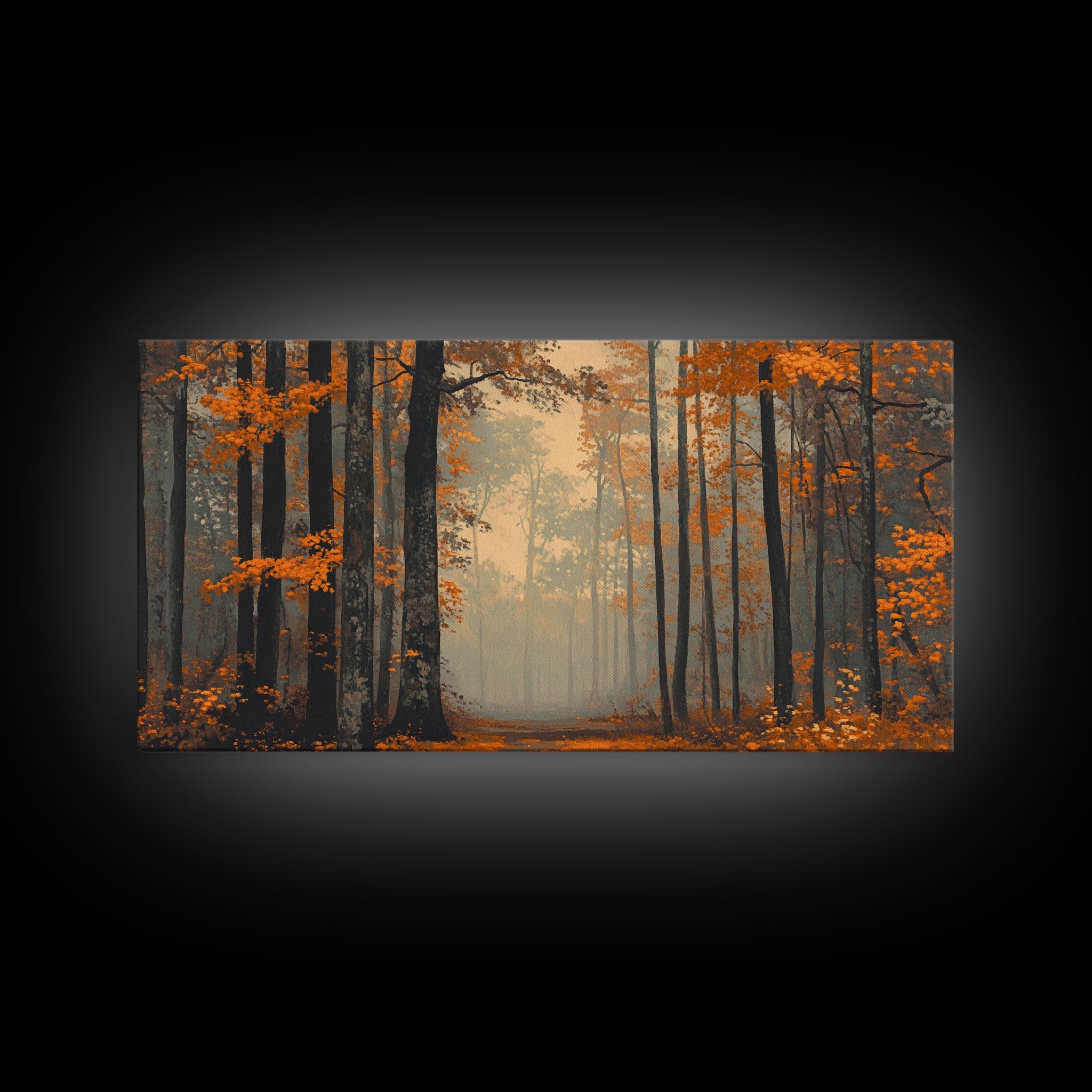 Country Cottage Framed Canvas