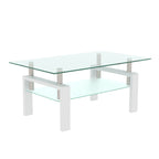 White Coffee Table Modern Side Center Tables