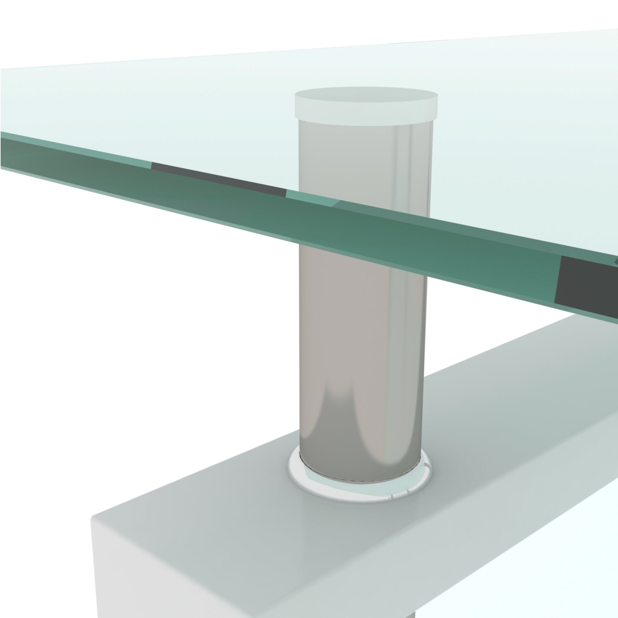 White Coffee Table Modern Side Center Tables