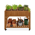 Outdoor Elevated Raised Garden Bed Planter Box