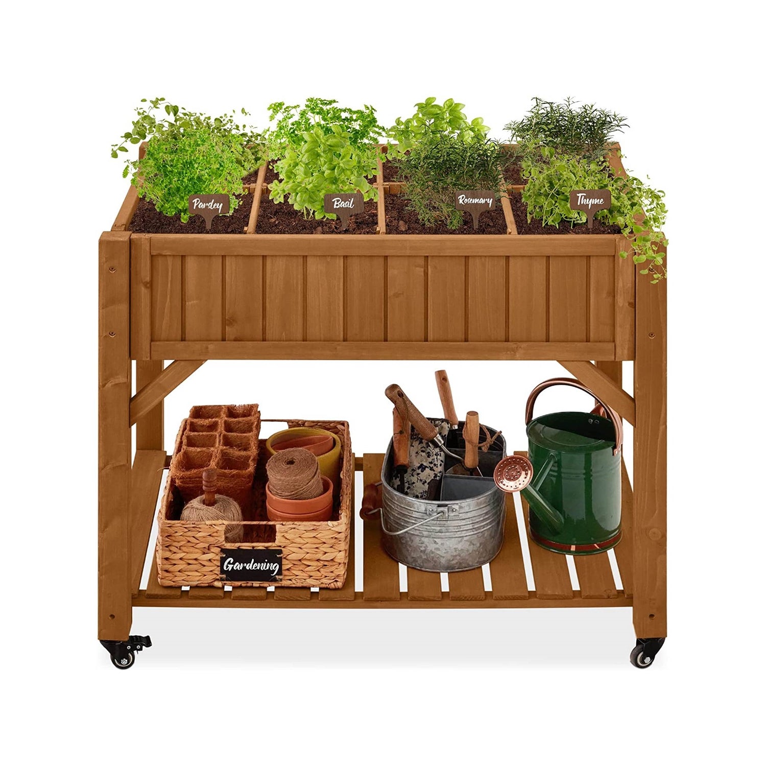 Outdoor Elevated Raised Garden Bed Planter Box