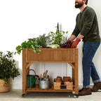 Outdoor Elevated Raised Garden Bed Planter Box