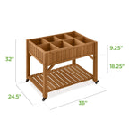 Outdoor Elevated Raised Garden Bed Planter Box