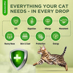 Natural Immune Support Drops for Cats, Chicken Flavor Liquid Supplement 2oz