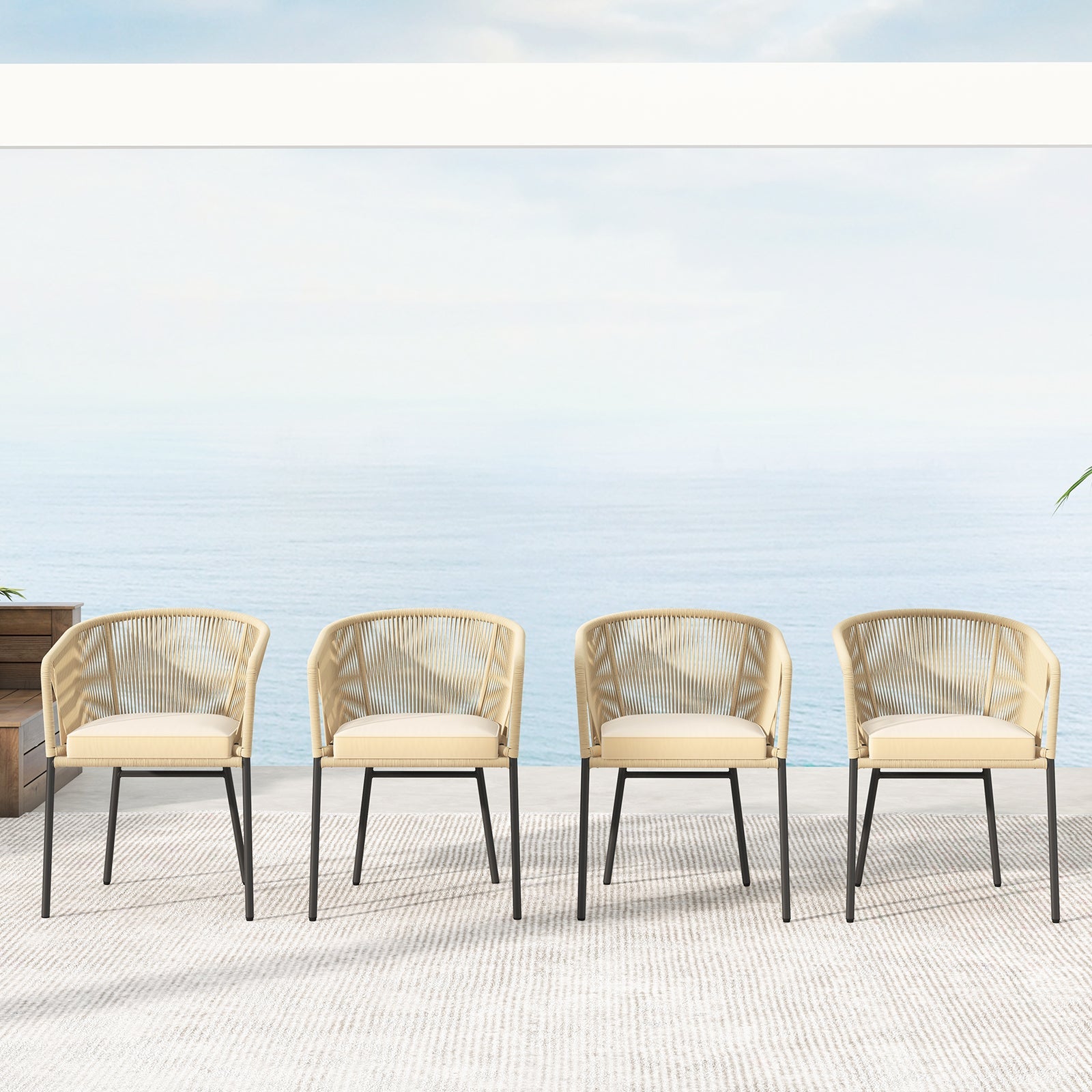 Patio Chairs Set of 4