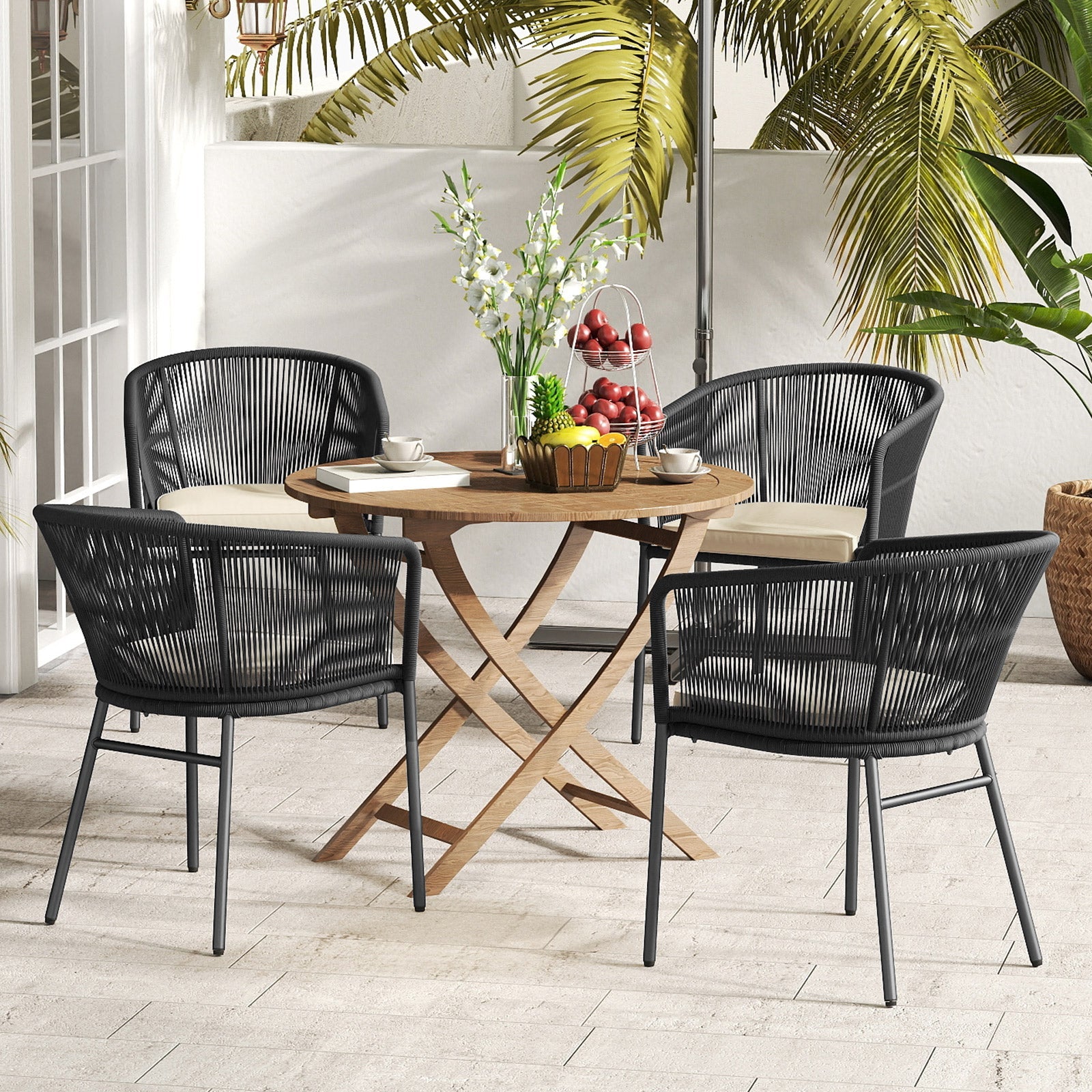Patio Chairs Set of 4