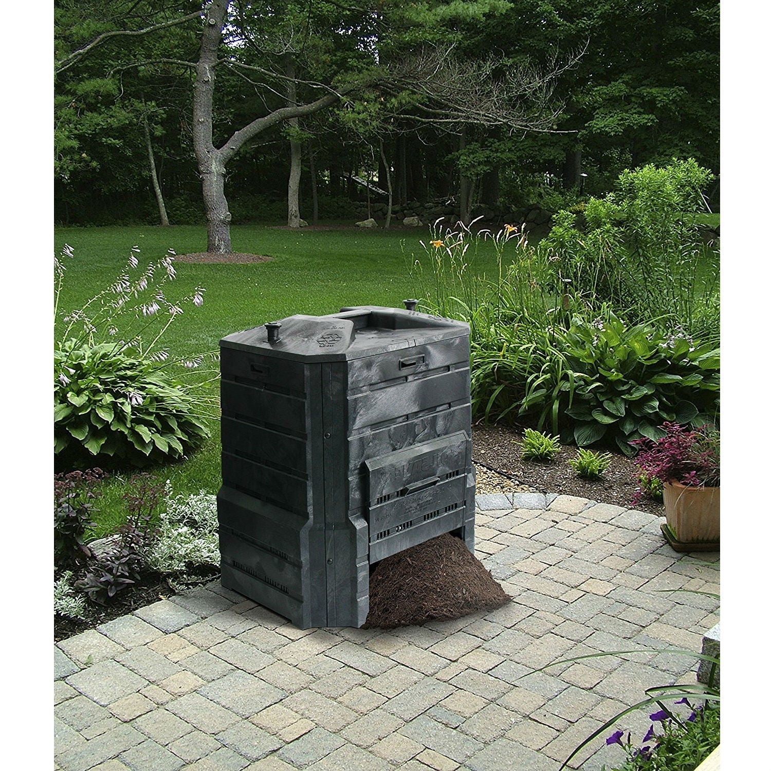 Black Plastic Compost Bin