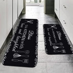 VIKAMA American Country Kitchen Floor Mats Non-Slip Absorbent Blessing Decorative Aisle Sink Carpet Home Decoration