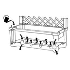 Outdoor Self-Watering Garden Planter