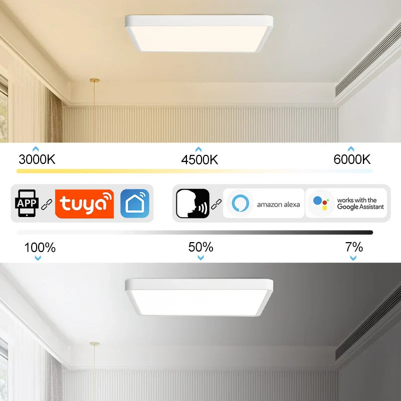 MARPOU Tuya Smart LED Ceiling Lamp Voice Control Alexa