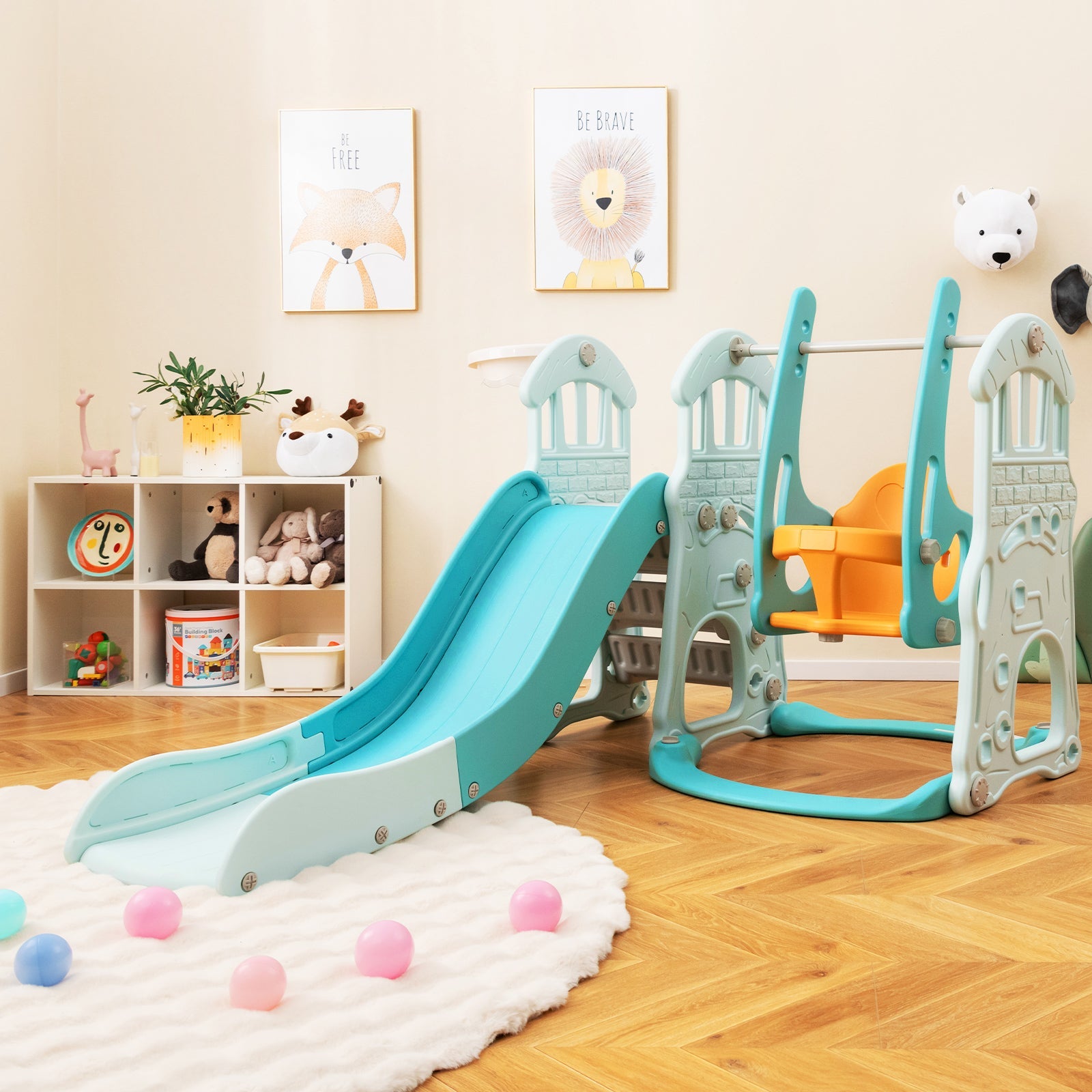 Toddler Slide and Swing Set