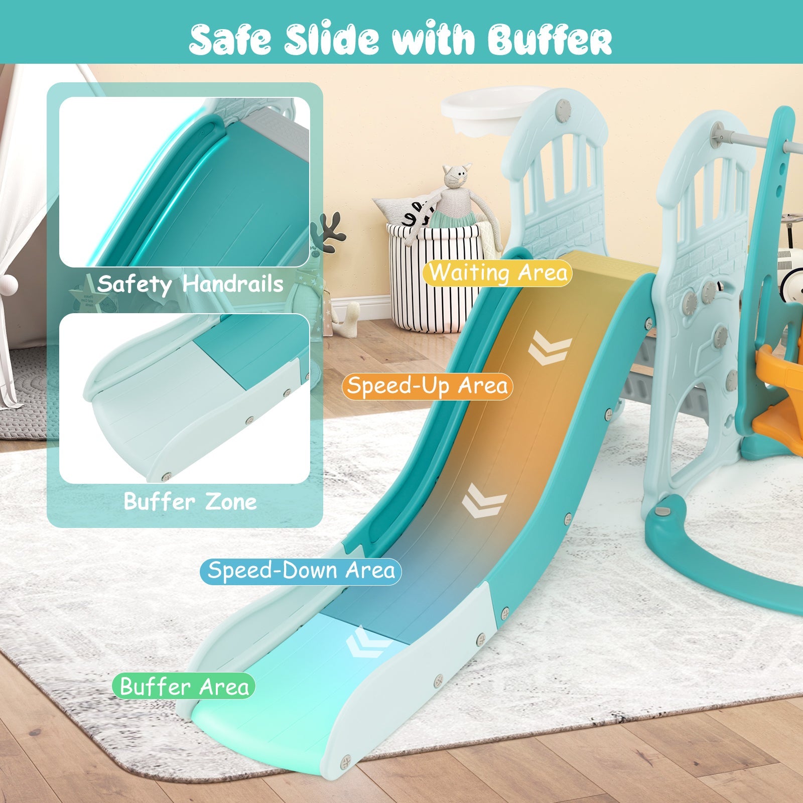 Toddler Slide and Swing Set