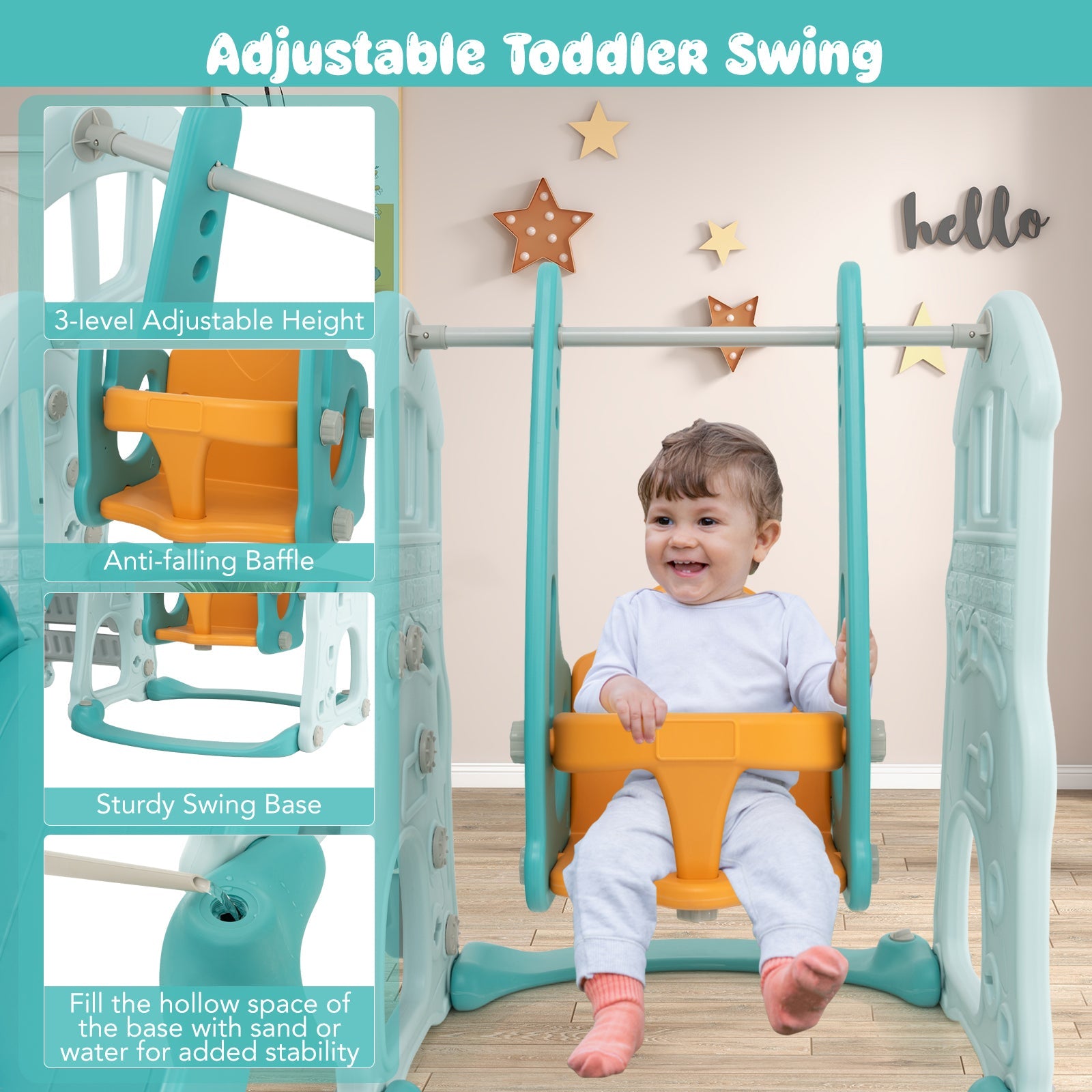 Toddler Slide and Swing Set