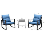 3 Pieces Patio Bistro Set
