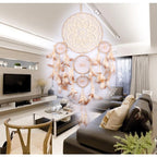 Dream Catcher Five-ring Wind Chime Ornaments Creative Indian Dream Catcher Bedroom Living Room Decoration Wall Hanging Home Ornaments Decoration  Craft Gift