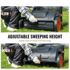 Heavy Duty 21" Push Lawn Sweeper for Leaves & Grass