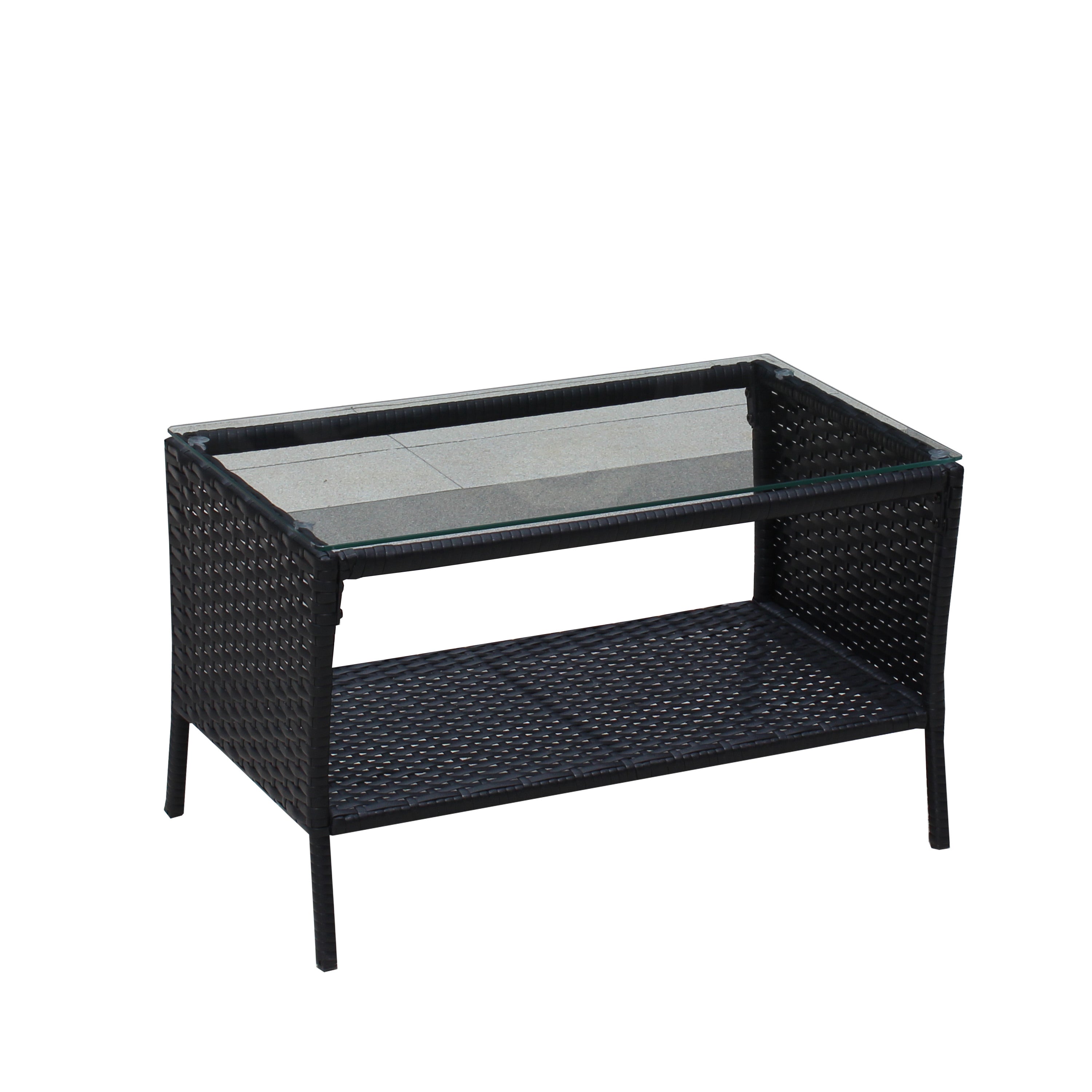 4 PC Rattan Patio Furniture Set