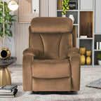 Lift Chair Power Remote Control Recliner Anti - Skid Australia Cashmere Fabric- Brown