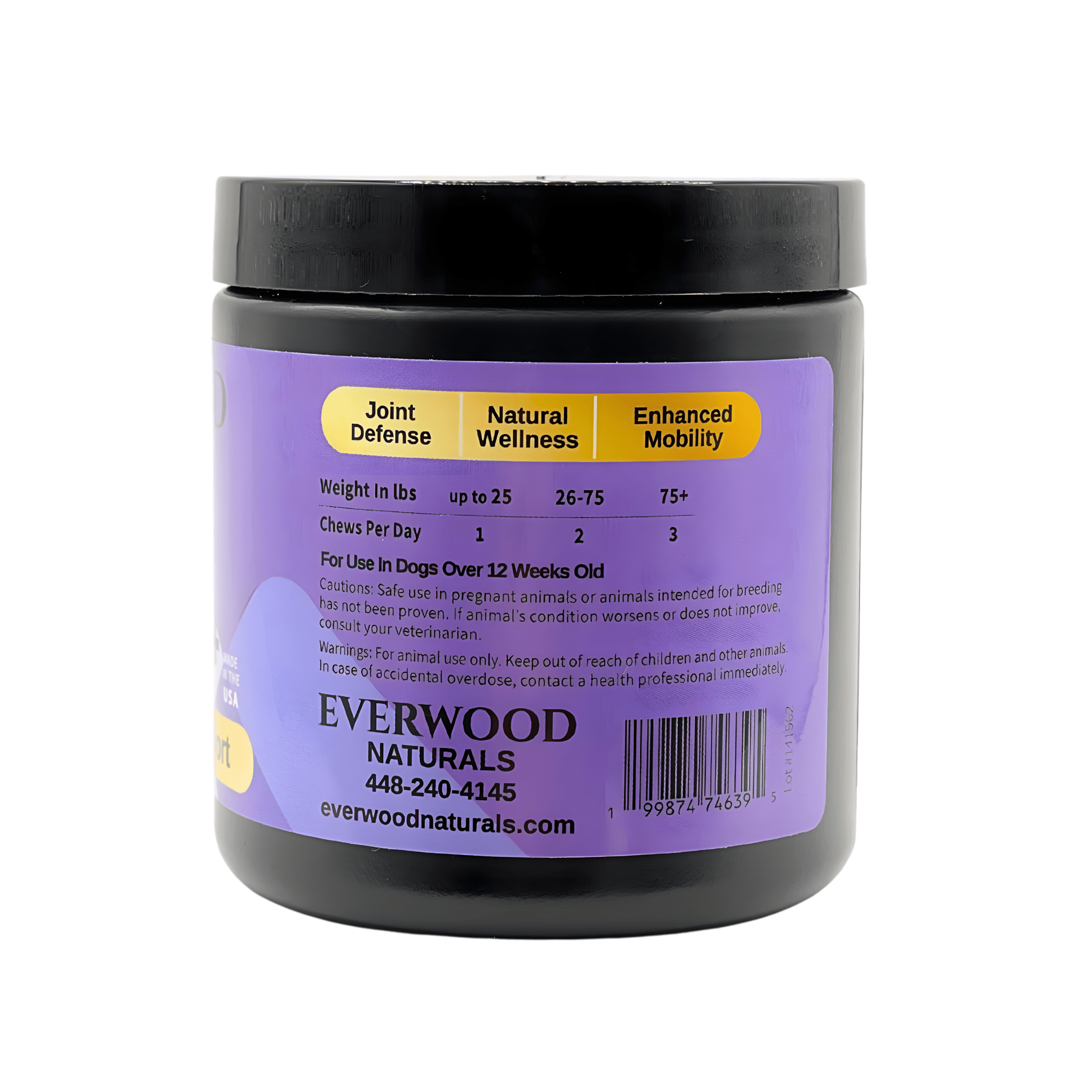 Everwood Naturals Advanced Vet Strength Joint & Mobility Dog Supplement Chews