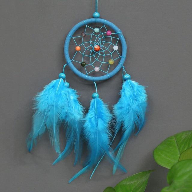 Hanging Ornaments Indian Style Handmade Dream Catcher For Wall Decoration Birthday Gift TS1 Wind Chimes & Hanging Decorations For Bedroom Car & Wall Hanging Decoration Girls Boys Kids Room Art Ornament Craft Gift
