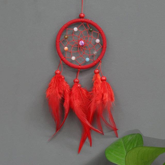 Hanging Ornaments Indian Style Handmade Dream Catcher For Wall Decoration Birthday Gift TS1 Wind Chimes & Hanging Decorations For Bedroom Car & Wall Hanging Decoration Girls Boys Kids Room Art Ornament Craft Gift