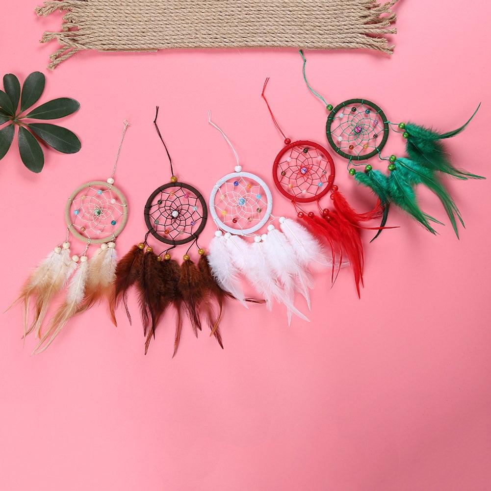 Hanging Ornaments Indian Style Handmade Dream Catcher For Wall Decoration Birthday Gift TS1 Wind Chimes & Hanging Decorations For Bedroom Car & Wall Hanging Decoration Girls Boys Kids Room Art Ornament Craft Gift